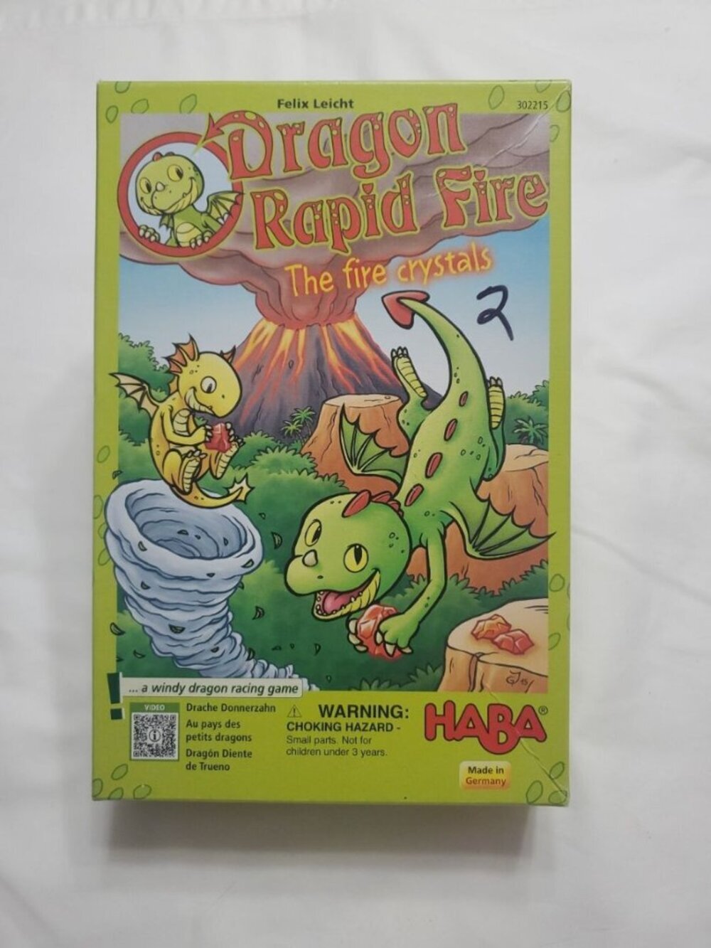 Dragon Rapid Fire: The Fire Crystals Kids Board Game HABA 2016 Read Description